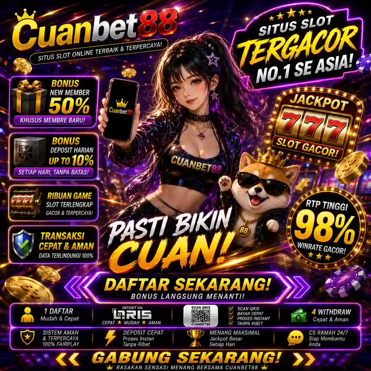 CUANBET88: Andalan Link Slot Gacor Hari Ini Slot88 Resmi Situs Gampang Menang